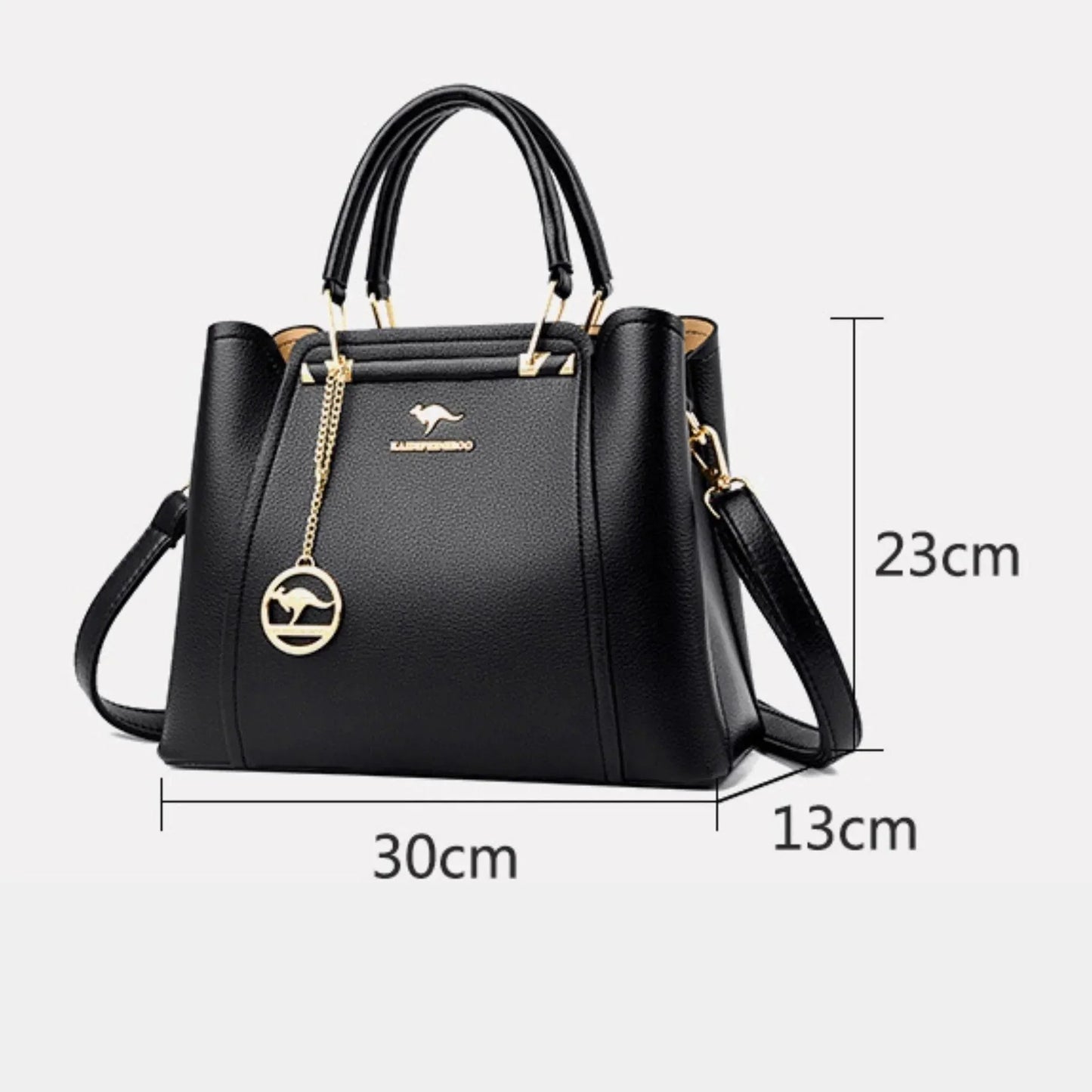 Luxurious Leather Crossbody Bag - Style Couer