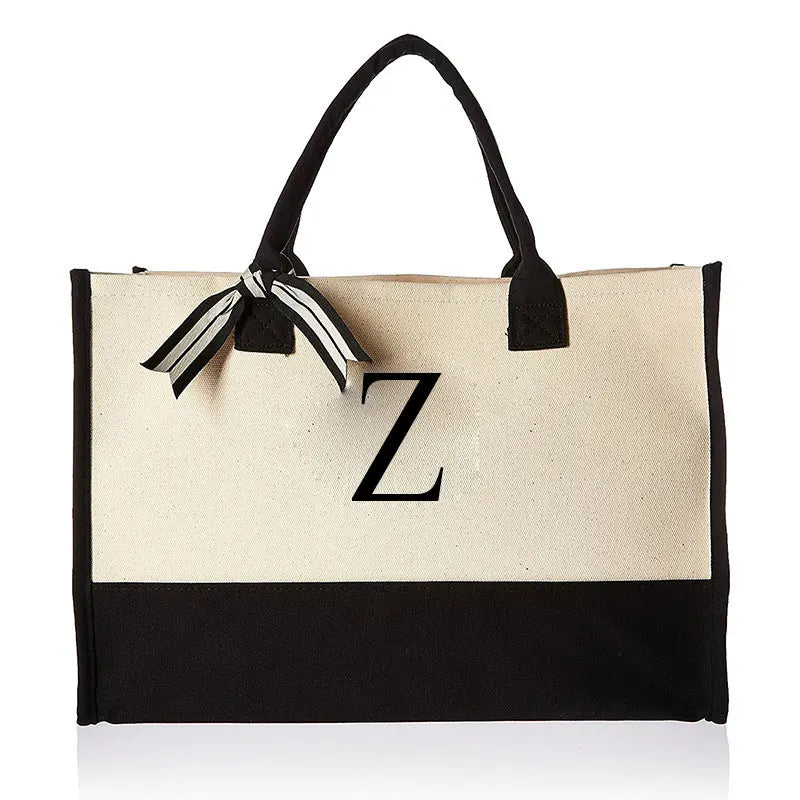 Personalised Initial Canvas Bag