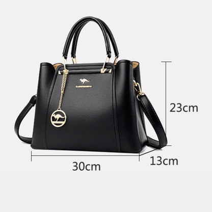 Luxurious Leather Crossbody Bag - Style Couer