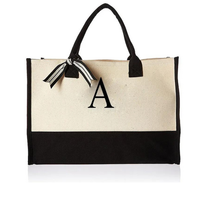 Personalised Initial Canvas Bag
