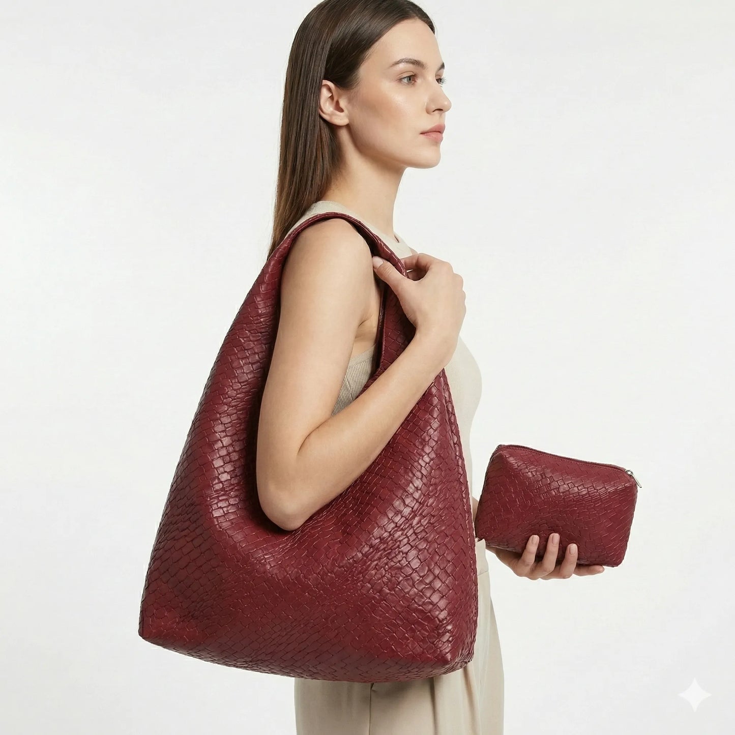 Bag and Wallet in Leather - Noelle