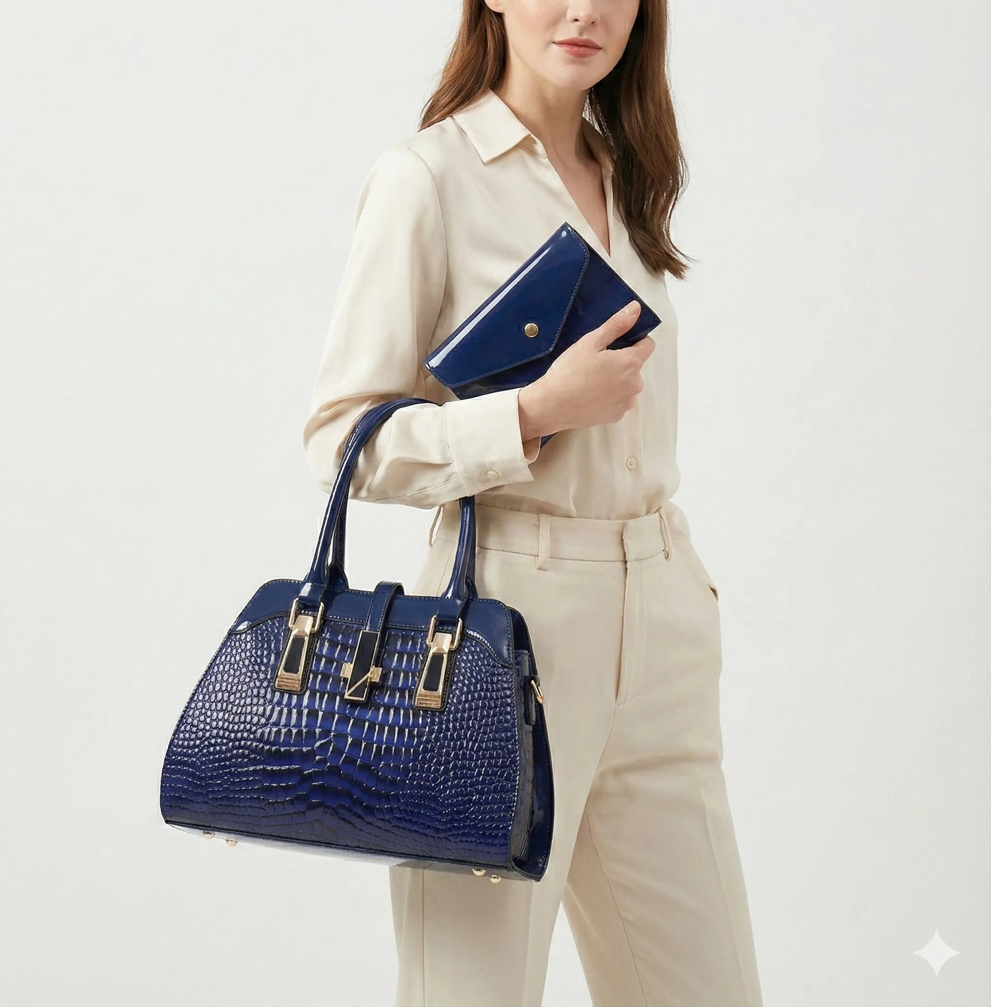 Leather Bag and Wallet Set - Vian