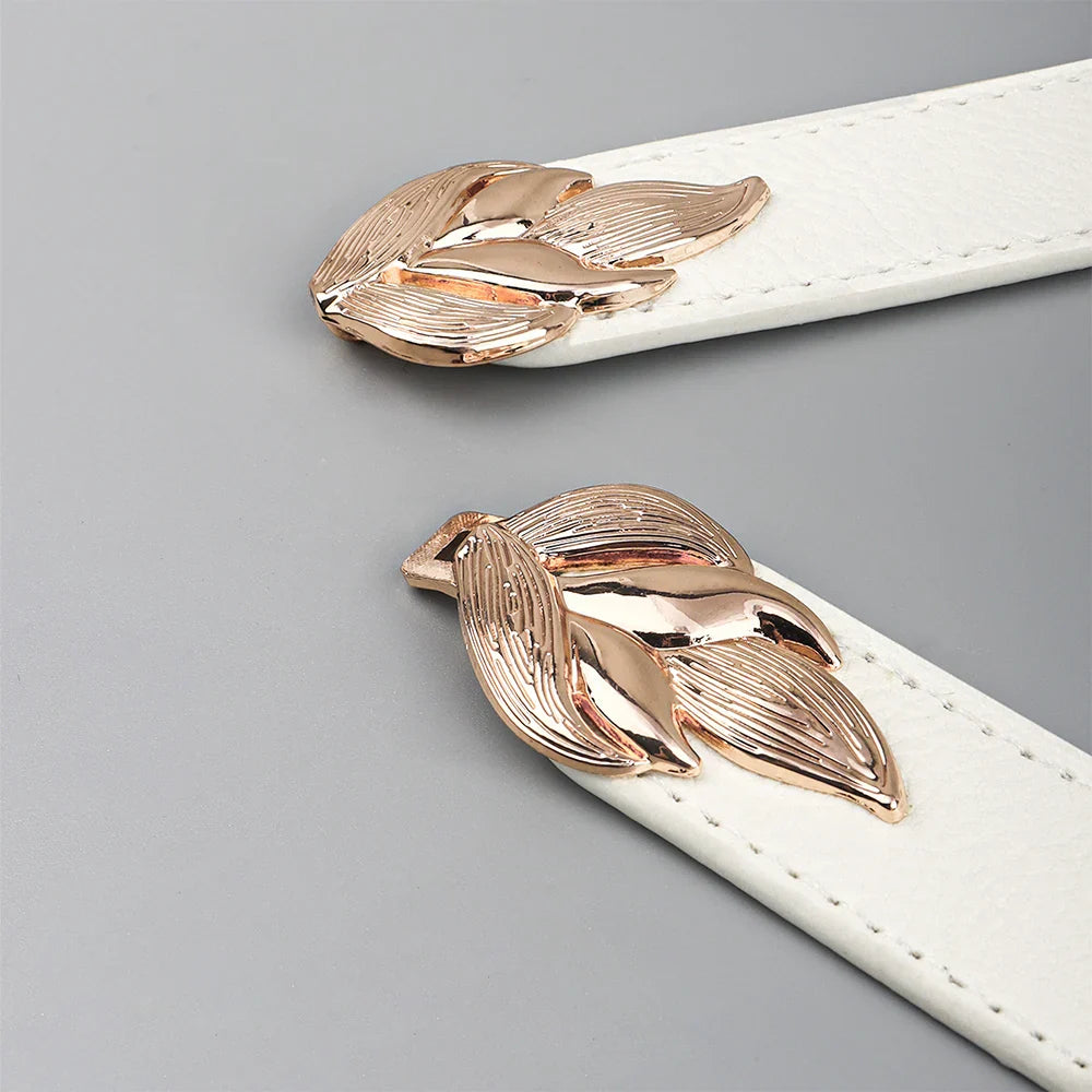 Women's Genuine Leather Belt with Elastic - Amour