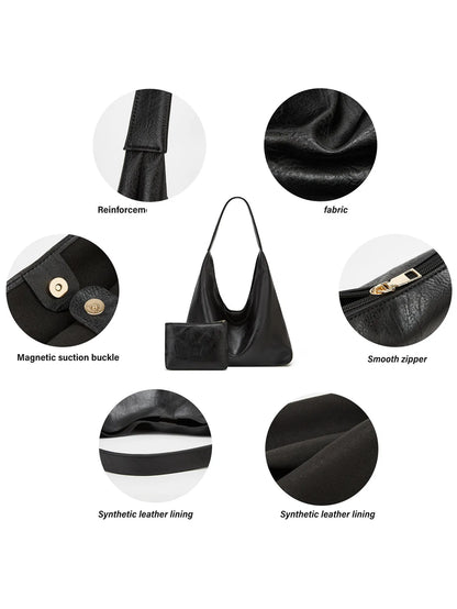 Leather Messenger Bag + Leather Wallet - Manz