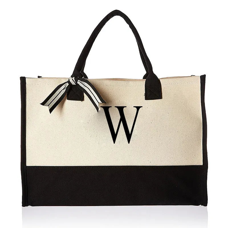 Personalised Initial Canvas Bag