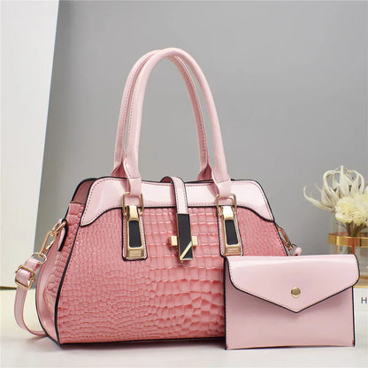 Leather Bag and Wallet Set - Vian