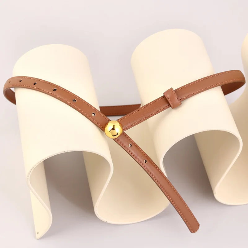 Women's Genuine Leather Belt - Esfera