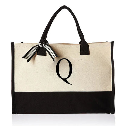 Personalised Initial Canvas Bag