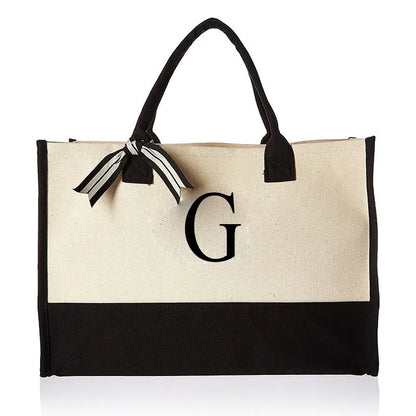 Personalised Initial Canvas Bag