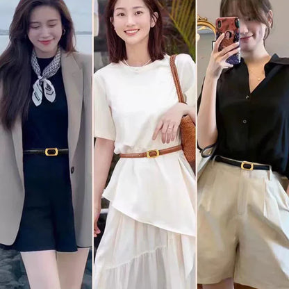 Women's Genuine Leather Belt - Perla