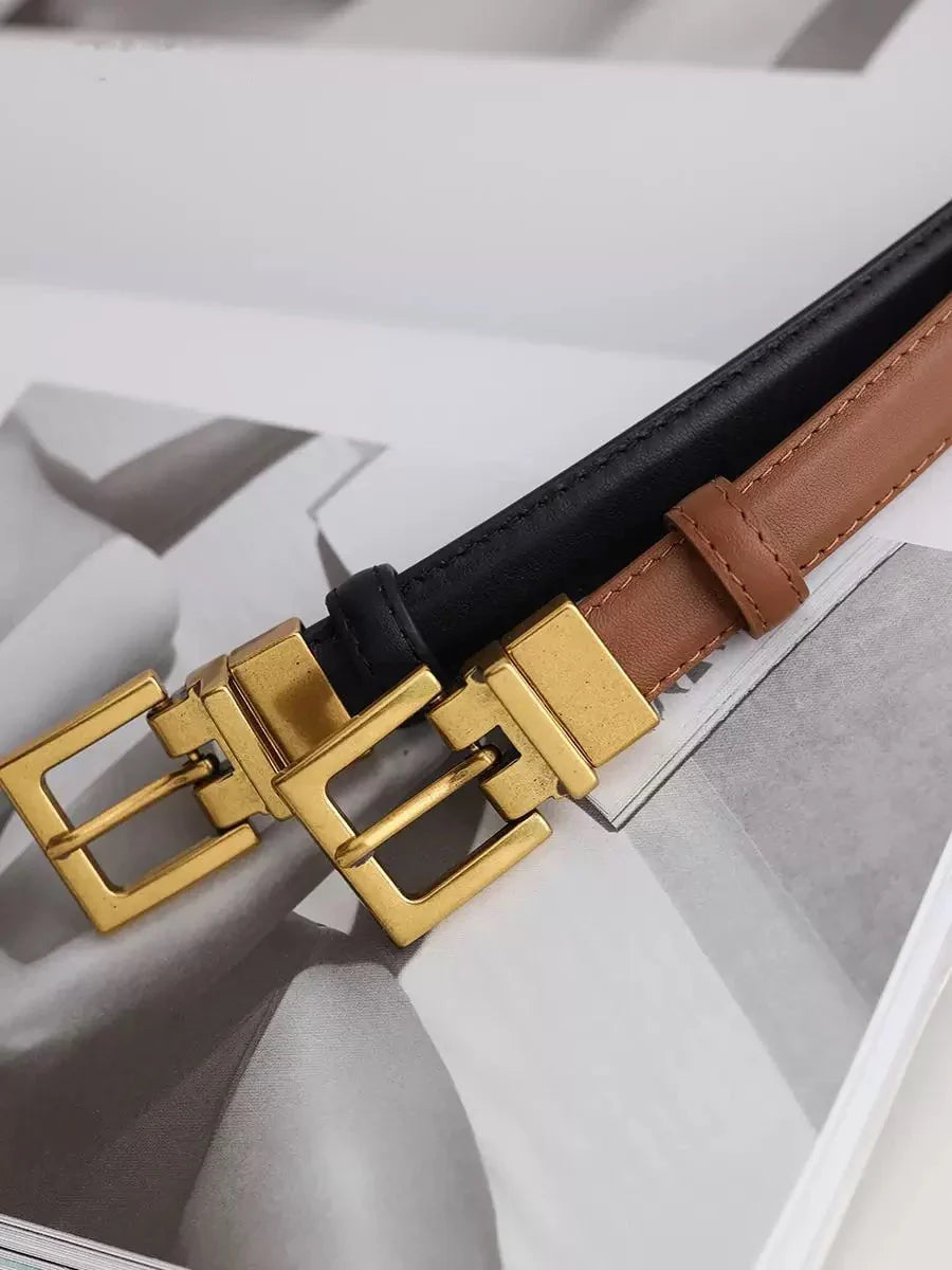 Women's Genuine Leather Belt - Velvet