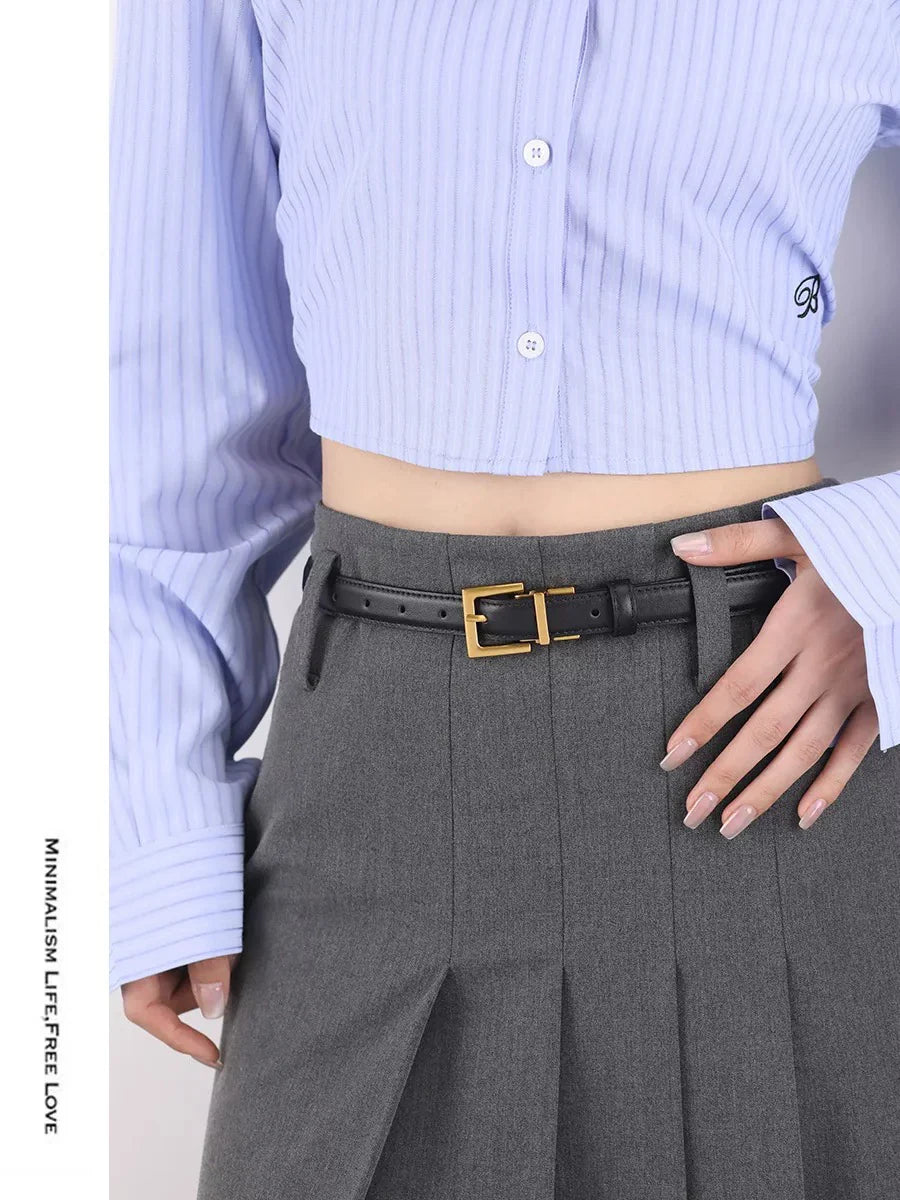 Women's Genuine Leather Belt - Velvet