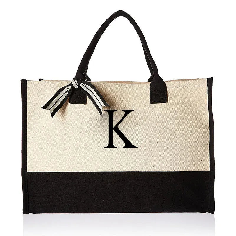 Personalised Initial Canvas Bag