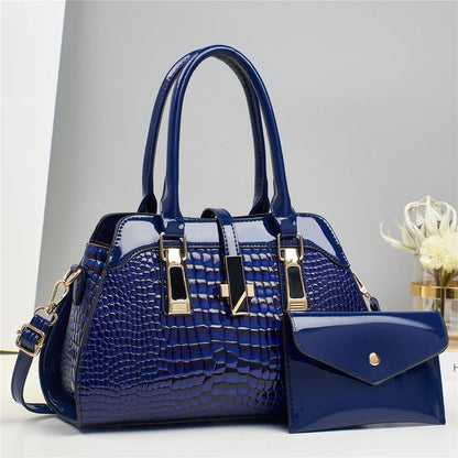Leather Bag and Wallet Set - Vian