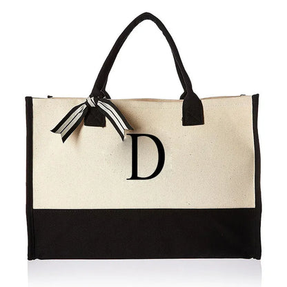 Personalised Initial Canvas Bag