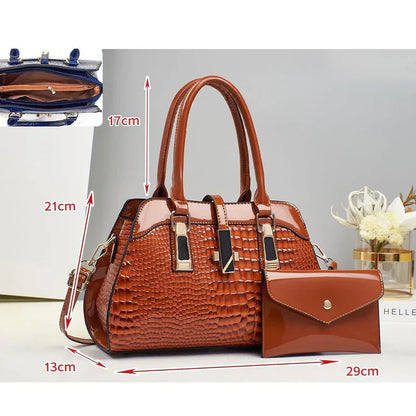 Leather Bag and Wallet Set - Vian