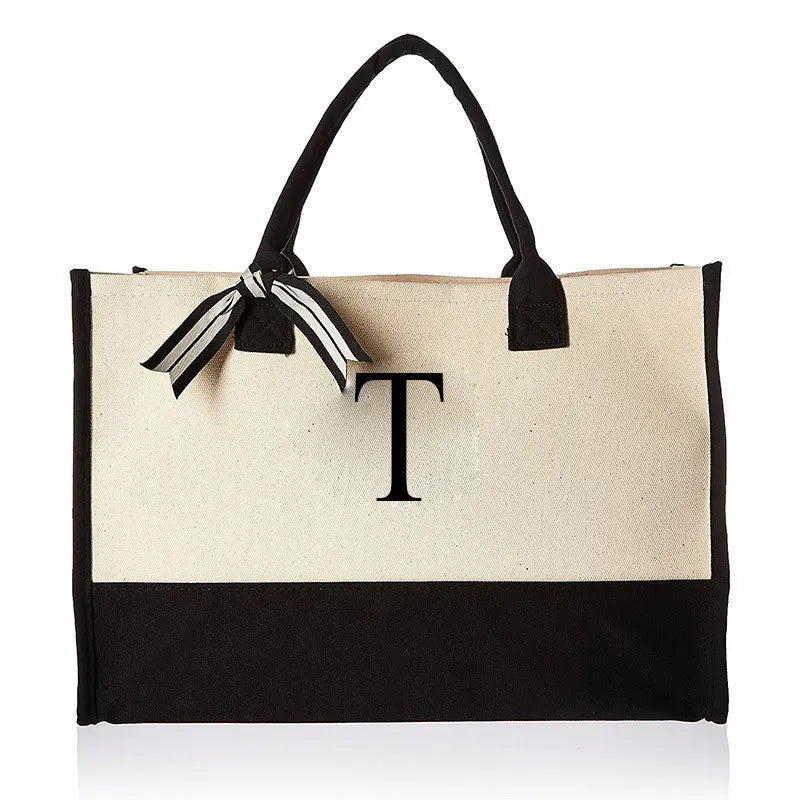 Personalised Initial Canvas Bag