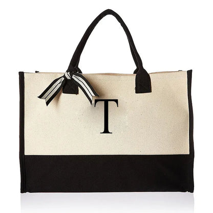 Personalised Initial Canvas Bag