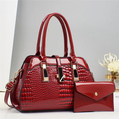 Leather Bag and Wallet Set - Vian