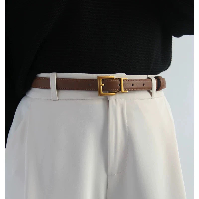 Women's Genuine Leather Belt - Velvet