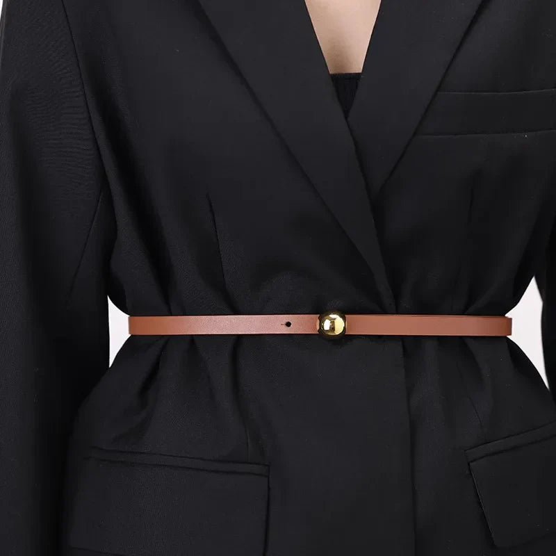 Women's Genuine Leather Belt - Esfera