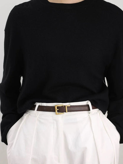 Women's Genuine Leather Belt - Velvet