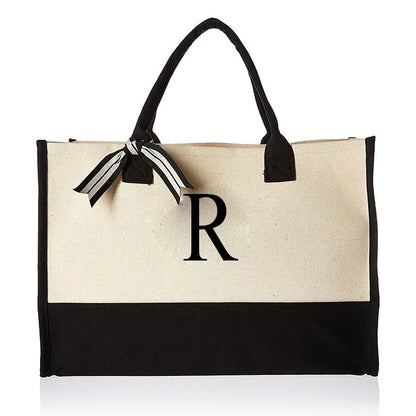 Personalised Initial Canvas Bag